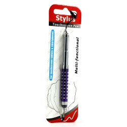 Mini Diamond Shrinkable Stylus Touch Pen with Earphone Dust Cap (Purple) Mini Diamond Shrinkable Stylus Touch Pen with Earphone Dust Cap (Purple)